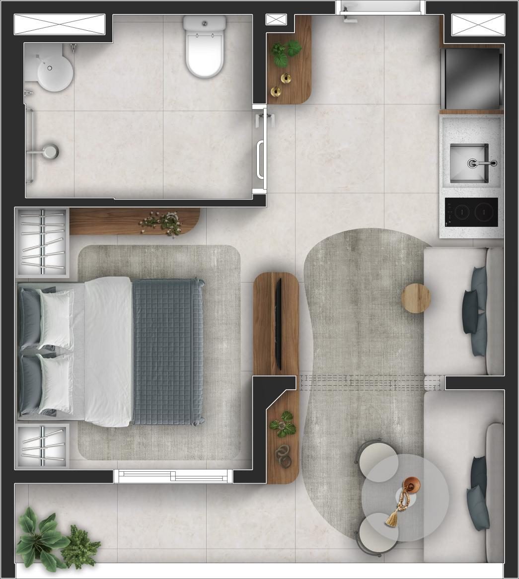Planta Start 25m²